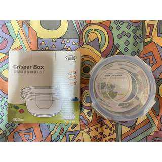 Crisper Box 三榮 SENSEROAD 圓形玻璃保鮮盒 (小) 400ml