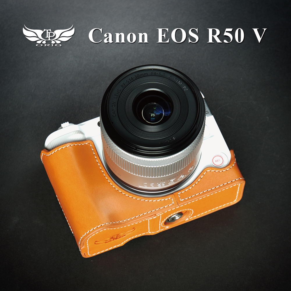 【TP ORIG】相機皮套  適用於 Canon EOS R50 V /  EOS R50V   專用 快拆電池