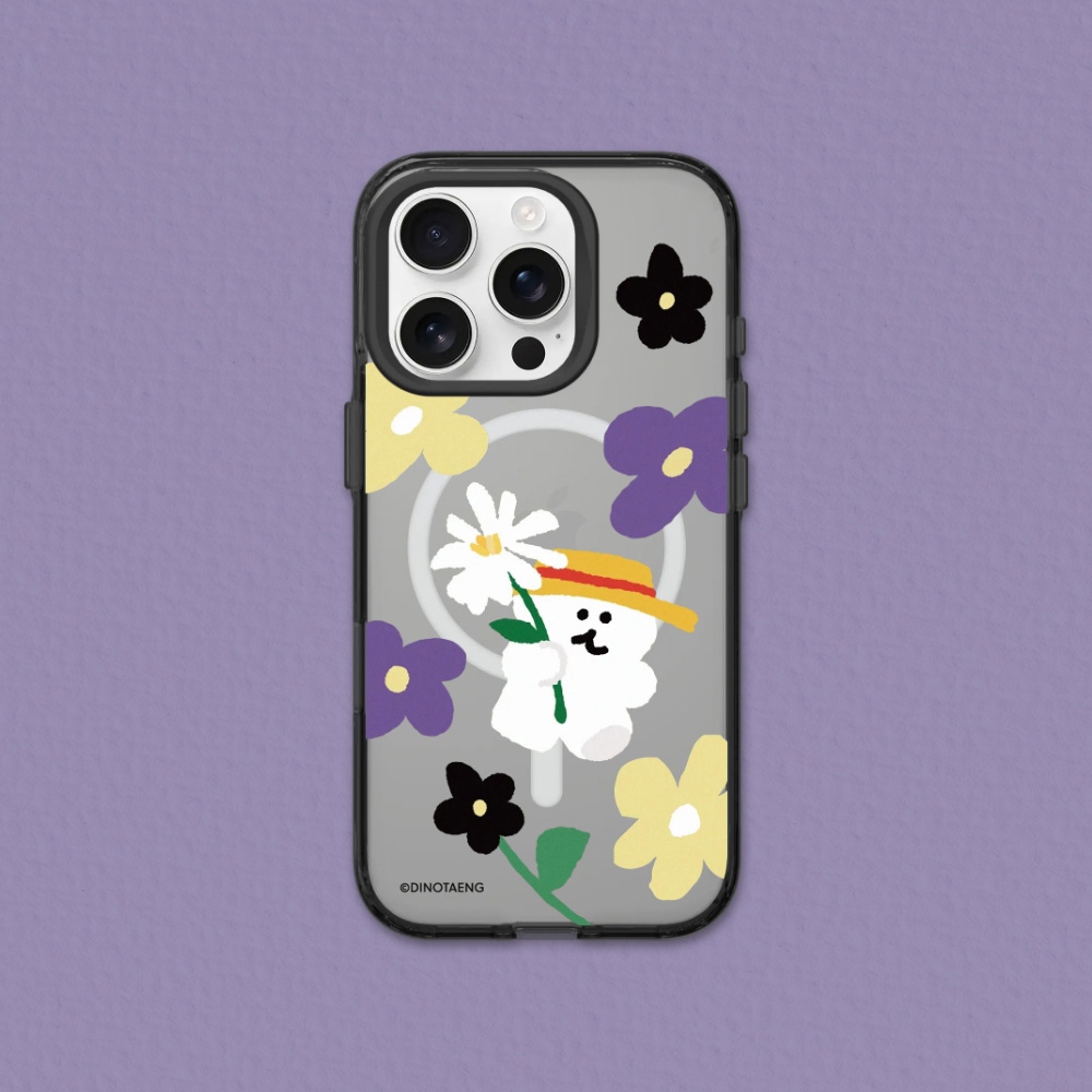 犀牛盾 適用iPhone JellyTint(MagSafe兼容)透明防摔磁吸手機殼∣DINOTAENG/花花 BOBO