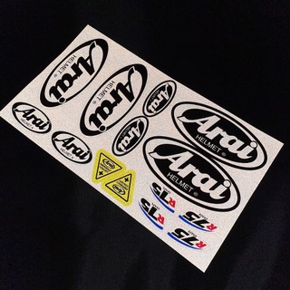 小梁部品 ARAI 安全帽 套貼 貼紙 反光 鏡片貼 RX7X RAPIDE-NEO Astro-GX 防水