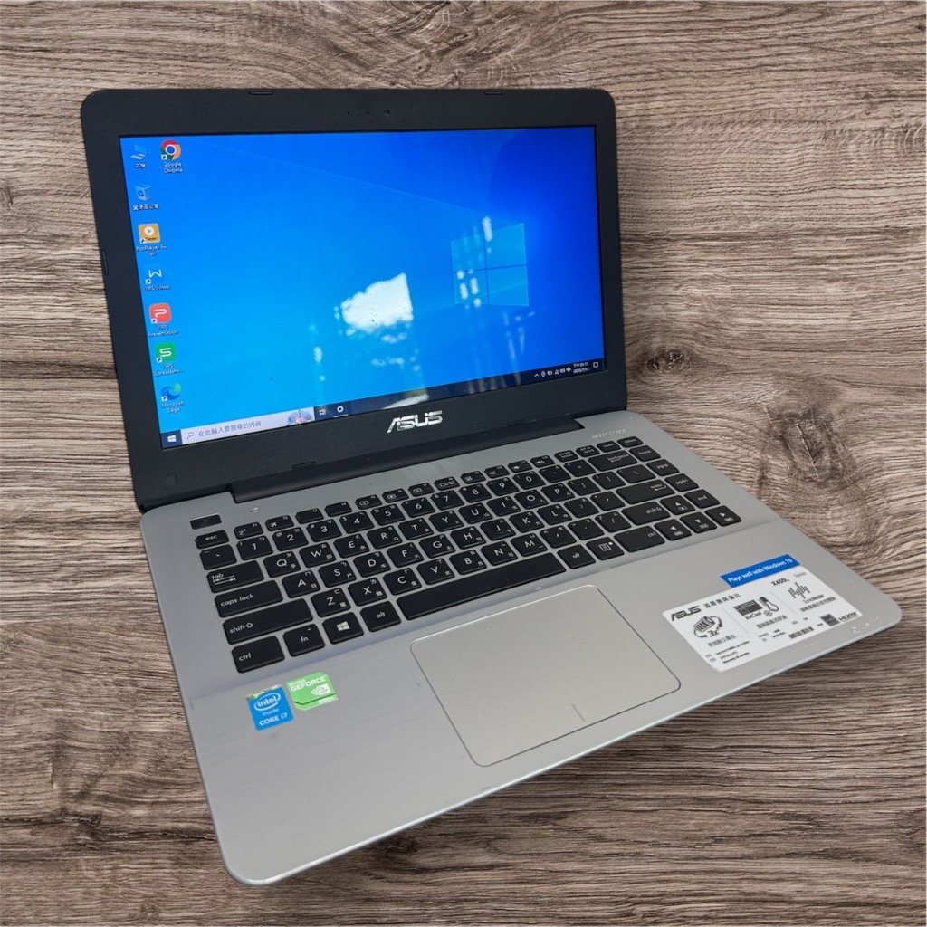 腦百信 二手筆電華碩ASUS暢玩楓之谷LOL天堂I7-5500U顯卡930M文書報告薄型筆電