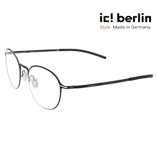 【ic! berlin】Kayoko Black 德國薄鋼眼鏡 公司貨 台南時代眼鏡 蔡司優視力專家