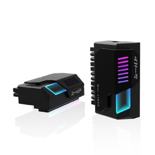 EZDIY-FAB 盾系列 90度 24pin 轉接頭 黑/白 無限鏡面 5V 3pin ARGB 動態燈效 主機板同步
