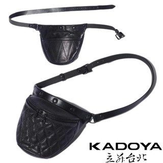 【現貨｜立昇台北】KADOYA 日本製造 HFG/WAIST SIDE BAG-P 腰包 8485 單肩包 牛皮 菱格紋