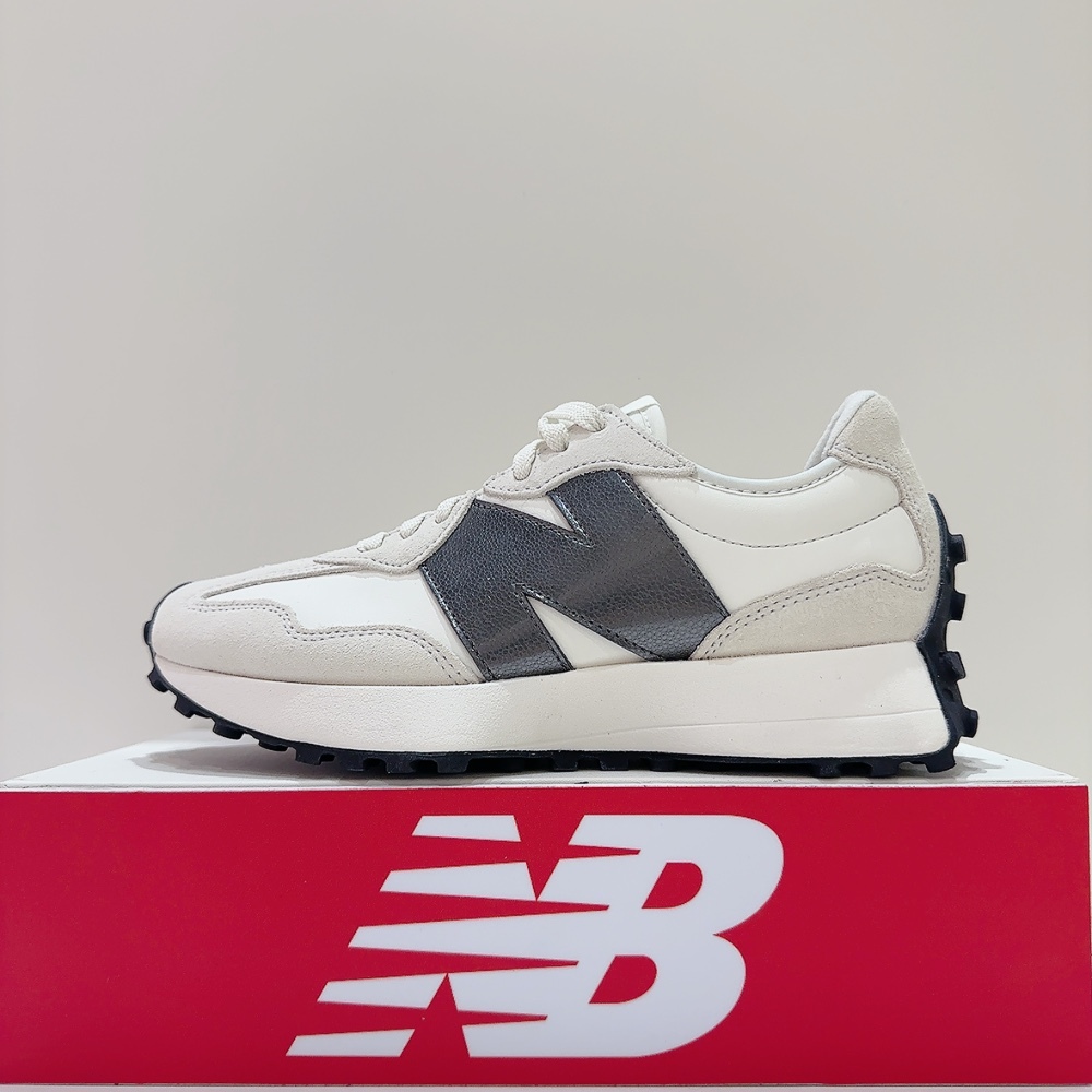 New Balance NB 327 女生 黑色 B楦 麂皮 漆皮 經典 復古 運動 休閒鞋 WS327JWB