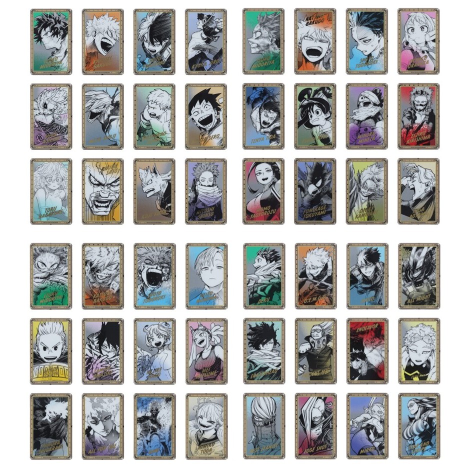 我的英雄學院 我英 周邊小卡 原畫展 燙金卡 爆豪轟綠谷a班心操耳郎葉隱蘆戶歐爾麥特相澤切島上鳴麗日蛙吹飯田紙峰荼毘波動