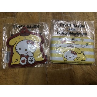 正版三麗鷗「Hello Kitty & 布丁狗 行李吊牌」7-11周邊商品