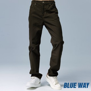 BLUE WAY - 男款 機能系休閒無彈中腰色褲