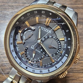 Citizen BU2026-65H 星辰 Eco-Drive 王者榮耀 三眼 光動能 腕錶 8729-R005804