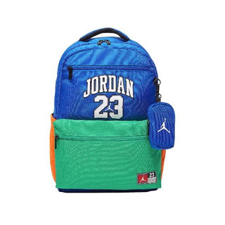 NIKE 後背包 Jordan 17L 13吋 筆電包 書包 可拆零錢包 水瓶側袋 藍綠 IO2548445