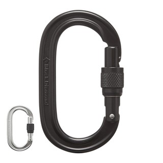 Black Diamond OVAL KEYLOCK Screwgate 有鎖鉤環 210208 綠野山房