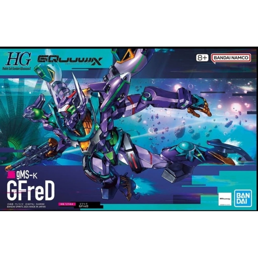 全新未組 萬代 HG 1/144 GQuuuuuuX GFreD eva初號機配色 吉翁 G弗雷德 基弗列德