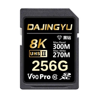 大鯨魚 256G SDXC UHS-I V90 SD卡 300MB/s 黑鑽Pro系列 記憶卡