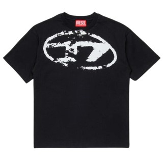 〖R1V〗Diesel tboxtn14 大D潑墨LOGO短T 寬鬆簡約短袖T恤