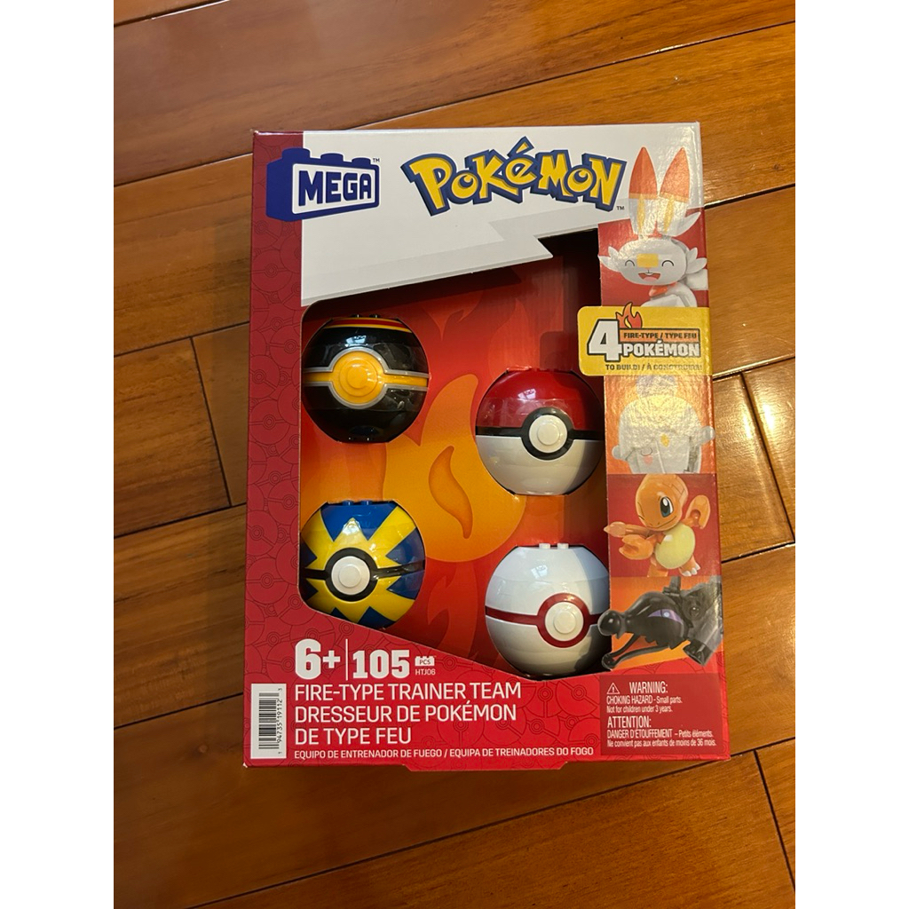 寶可夢 Mega Pokemon 積木 樂高 火屬性 訓練家積木組 全新 炎兔兒 燭光靈 小火龍 夜盜火蜥
