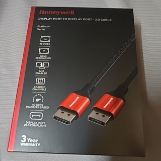 霍尼韋爾（Honeywell）DisplayPort 2.0 連接線，全新未拆