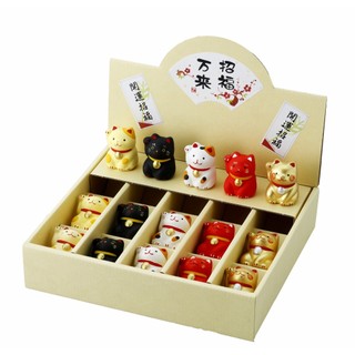 【現貨】日本 craftman house 招財貓擺飾 小福貓 共5色 招財 可愛 風水 美濃 陶藝 陶瓷 擺飾
