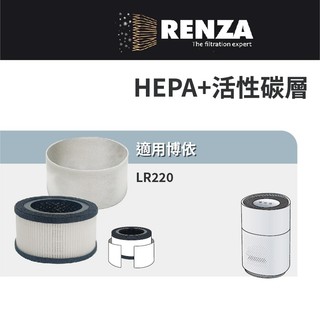 適用Beurer 德國博依 LR220 360度全淨化空氣清淨機 高效HEPA+活性碳濾網 濾芯