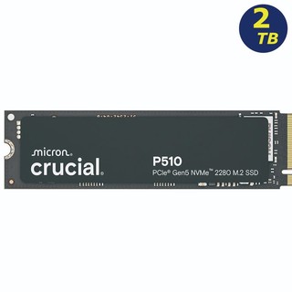 Crucial P510 2TB 2T PCIe Gen5 NVMe M.2 SSD CT2000P510SSD8 美光