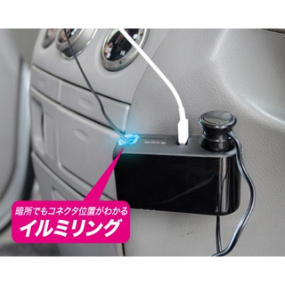 【翔浜車業】SEIKO 星光產業 EM-121 USB+電源插座 手機車充附microUSB充電線(3.8A）◎絕版限量