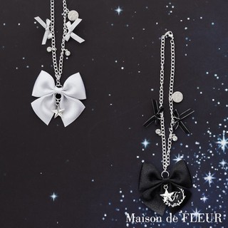 Maison de FLEUR 銀河星系緞帶蝴蝶結鍊條吊飾(08000522400)