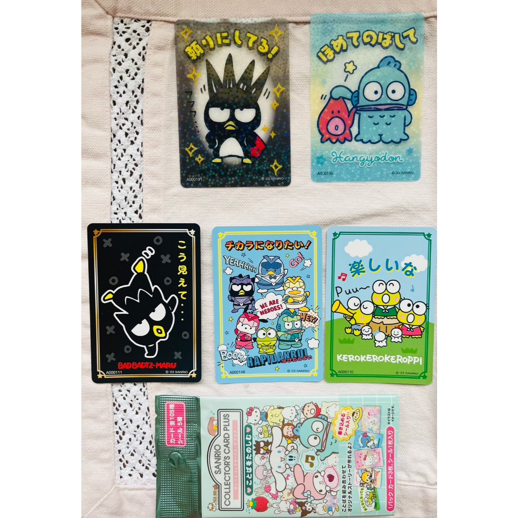 三麗鷗角色大賞第二彈收藏卡 人魚漢頓 酷企鵝 稀有透卡 大眼蛙 三麗鷗男團HAPIDANBUI