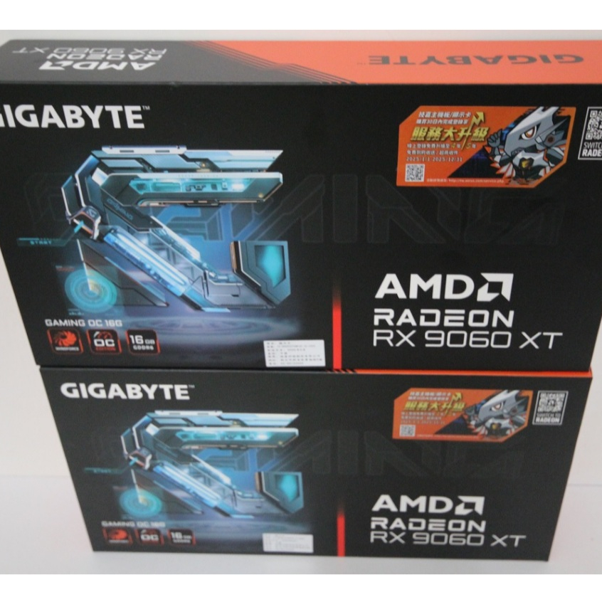 全新 9060 XT 16G 未拆封 未註冊[ 議價不回 ]技嘉 RX9060XT GAMING OC 16G 顯示卡