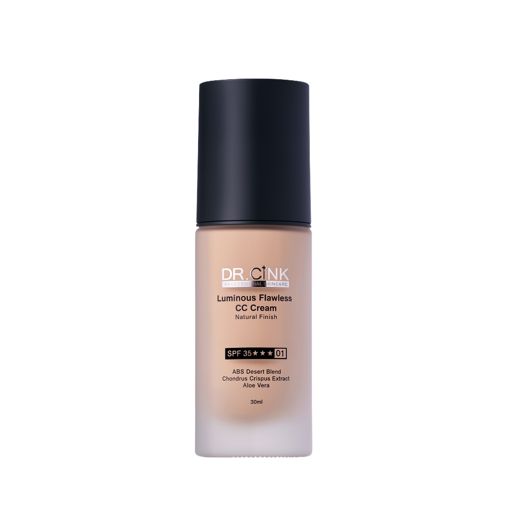 【DR.CiNK 達特聖克】極透光柔焦防護CC霜 30ml SPF 35 PA+++自然 遮瑕 CC霜