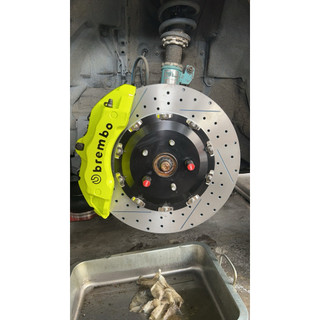 Alcon ap Brembo 18z 加大碟BELfE高碳鋼碟盤 330 350 380 卡鉗 金屬油管