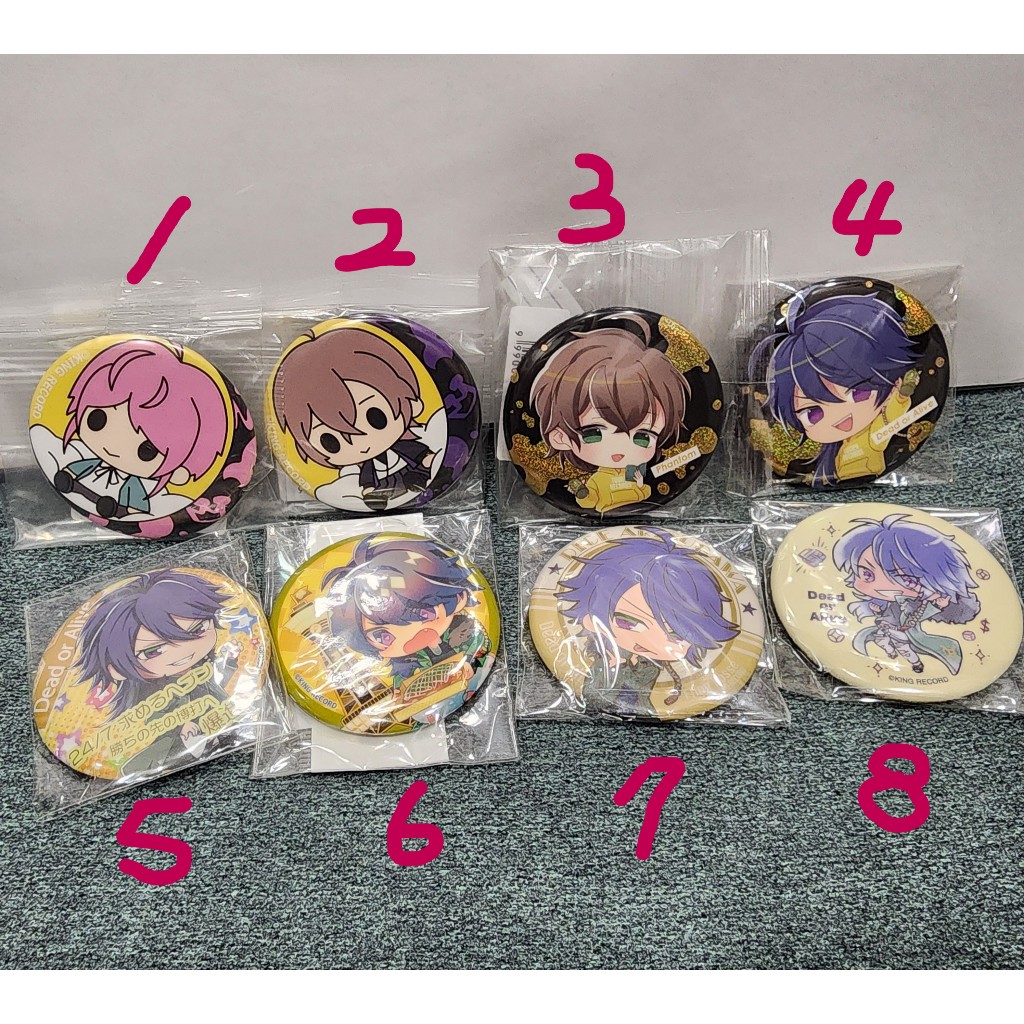 【催眠麥克風】日本正版 二手出清 Division Rap Battle 亂數 幻太郎 帝統 5.5公分 徽章 胸章