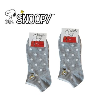 【SNOOPY】SN171史努比刺繡圓點短襪