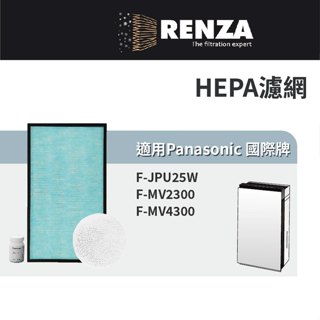 適用 Panasonic 國際牌 F-JPU25W Ziaino次氯酸除菌脫臭機 F-MV4300 HEPA濾網 濾芯
