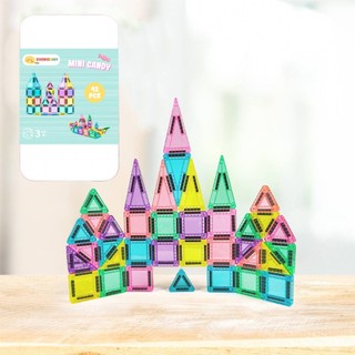 【ScienceBaby】雪鑽磁力片 糖果小磁片42PCS MNTL Connetix相容