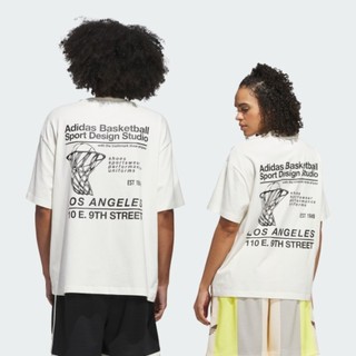 ADIDAS 短T LA籃球 白色 ADI SD Ball Net 男 JP2135