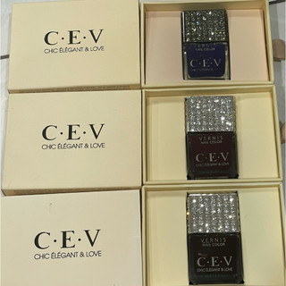 【即期特價199】CEV 經典色指彩禮盒 鑽蓋15ml×3瓶【藍色狂想、慾望暗紅、調情酒紅】