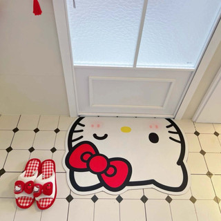 可愛hello kitty門墊 入戶門腳墊 進門口地墊 卡通地毯 臥室門口 廁所門口腳墊 墊子 kitty門墊 地墊