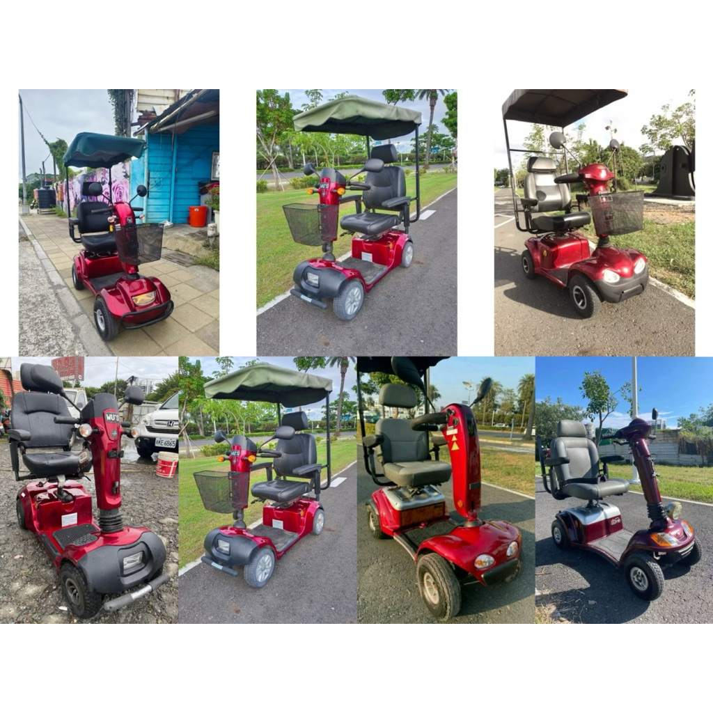 二手老人四輪電動代步車《特價中》大中小型，單人，雙人座多台可選