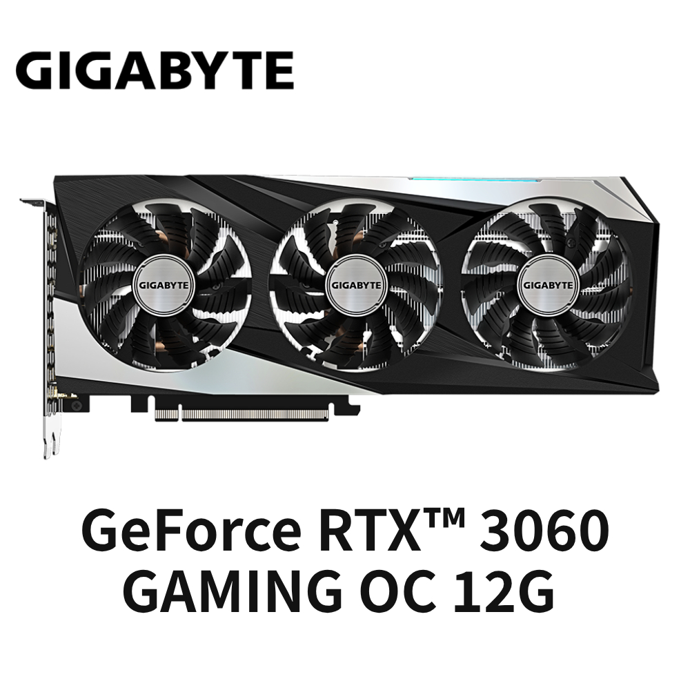 技嘉 GIGABYTE GeForce RTX™ 3060 GAMING OC 12G 顯示卡 二手 保固12個月