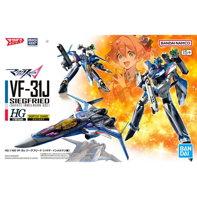 萬代 HG 1/100 超時空要塞 VF-31J 英雄式（疾風・英麥曼座機)不挑盒況出貨