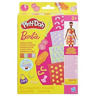 Hasbro Play-Doh 培樂多 芭比娃娃時尚設計師 印花黏土補充組(小花彩虹愛心)