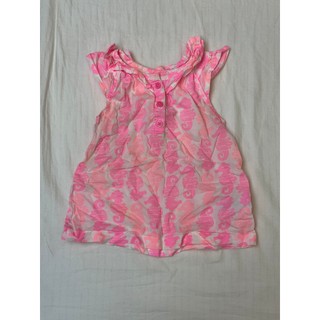 carters 涼爽螢光粉紅海馬上衣 12m (80cm)
