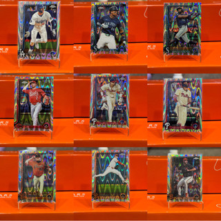 2025 Topps Chrome Baseball Raywave閃-道奇/水手/紅人/費城人/巨人/太空人/釀酒人
