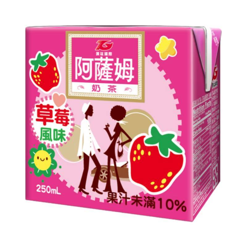 匯竑阿薩姆 草莓奶茶[箱購] 250ml x 24【家樂福】