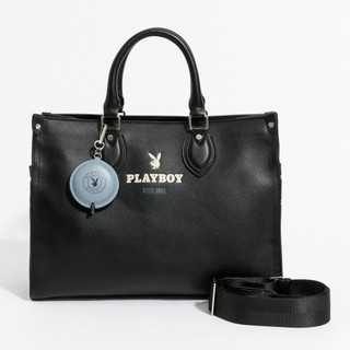 PLAYBOY - 托特包附長背帶 Urban Pulse系列 - 藍色