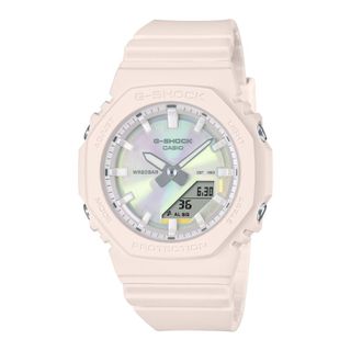 【CASIO 卡西歐】G-SHOCK 閃耀華麗 繽紛偏光 溫柔粉 簡約纖薄 GMA-P2100PC-4A 40.2mm