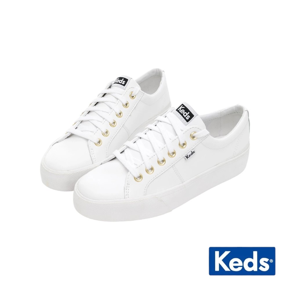 Keds JUMP KICK DUO 簡約運動風皮革厚底鞋 9211W123212N【Findnew】