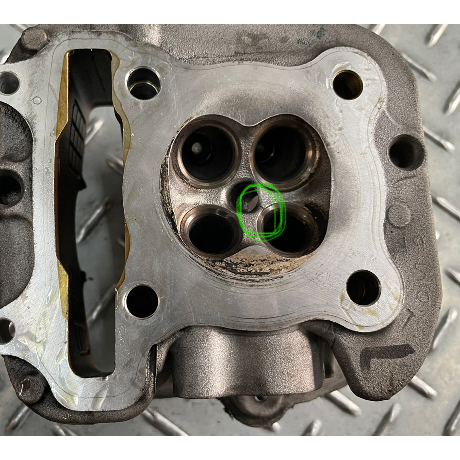 中古 二手 KYMCO 光陽 Racing s 125 雷霆125 汽缸頭 型號ACH7 汽缸頭有裂 汽缸頭總成