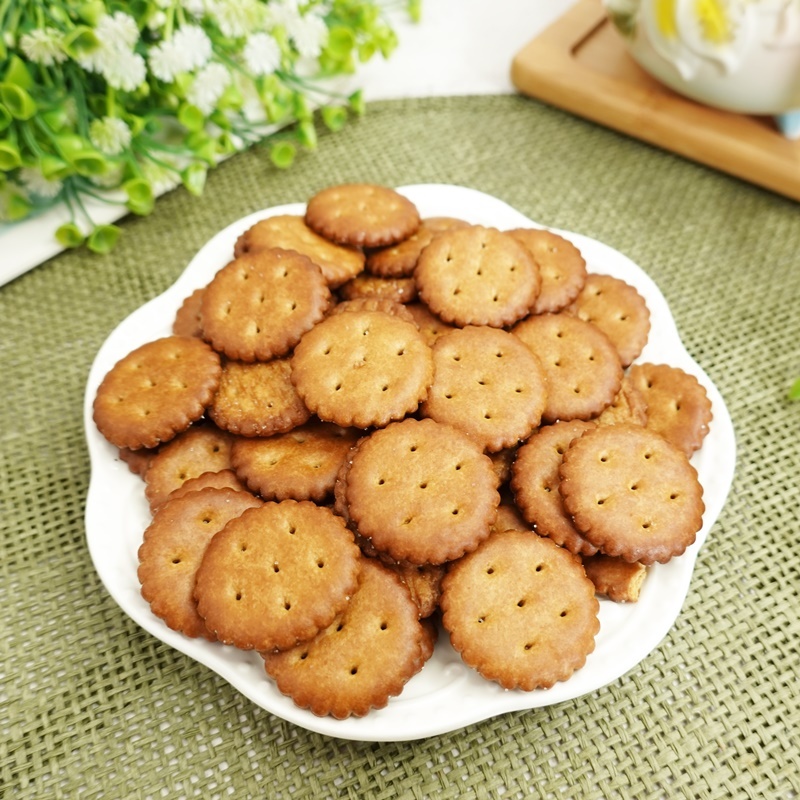 【食尚三味】黑糖小圓餅 500g 黑糖餅 黑糖點心 黑糖零食 小圓餅 圓餅乾 下午茶 零嘴 團購 伴手禮 (古早味)