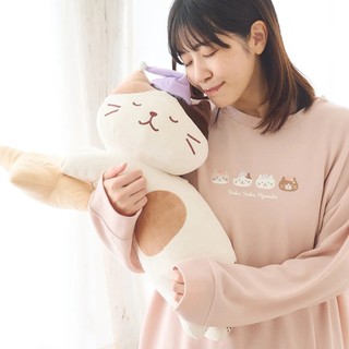 現貨 日本雜貨 Hapins fukufuku Nyanko 甜夢星星睡眠貓咪大抱枕