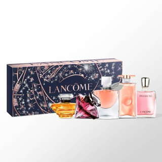 Lancome 蘭蔻 唯我5ml+璀璨7.5ml+真愛奇蹟5ml+美好人生4ml +璀璨星液5ml沾式香水禮盒附贈紙袋
